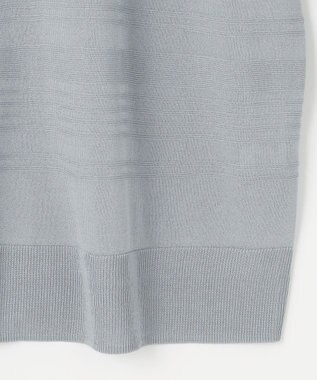 J.PRESS LADIES 【WEB限定カラーあり・洗える】SILKY RAYON STRETCH ボーダー ニット ダルブルー系