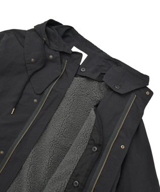 AMERICAN HOLIC 3WAYライナー付きモッズコート Black