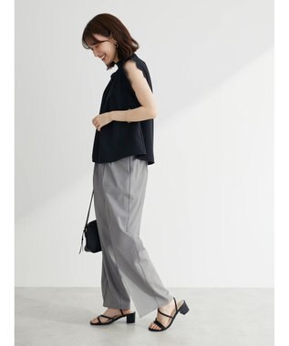 Green Parks ワイドタックパンツ Gray