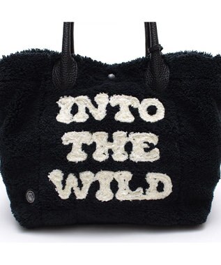 A.D.M.J. 【もこもこ】オスカー/コード刺しゅうキューブトート25cm(Dカン＋) PITCH BLACK