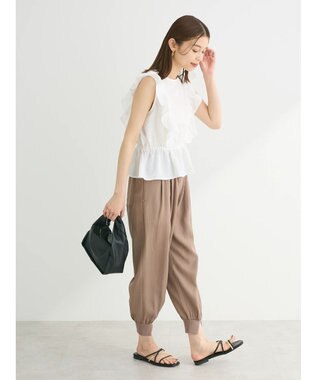 Green Parks ・ＳＵＧＡＲ　ＳＰＯＯＮ　２ｗａｙペプラムブラウス Off White