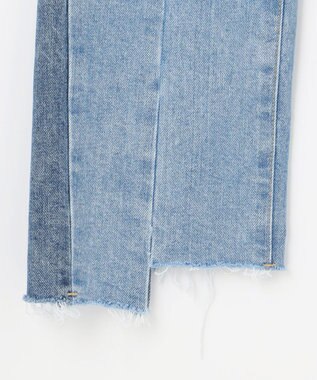 GRACE CONTINENTAL カットオフスリムデニムパンツ サックス