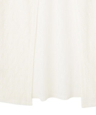 AMERICAN HOLIC レースジャガードノースリーブワンピース Ivory
