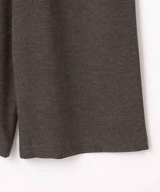 ANY 【洗濯機可/ウエストゴム】ライトツイードワイドパンツ モカ