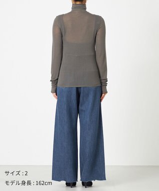 NAVE 【ReNAVE・洗える】シルク混シアータートル グレー系