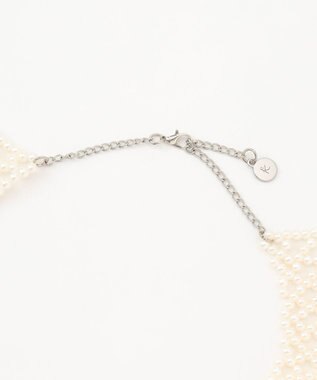 組曲 KIDS 【Fサイズ】プチパールカラー ネックレス(つけ襟) オフホワイト系