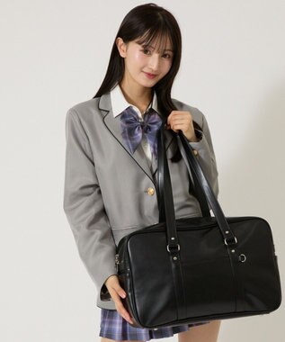 WEGO 【SCHOOLITEM】PUスクールバッグ ブラック