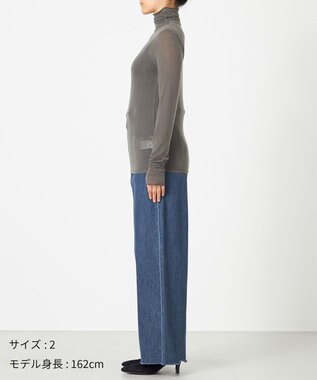 NAVE 【ReNAVE・洗える】シルク混シアータートル グレー系