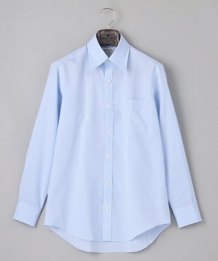 GOTAIRIKU 【形態安定】PREMIUMPLEATS_レギュラーカラー 通年ドレスシャツ サックスブルー系