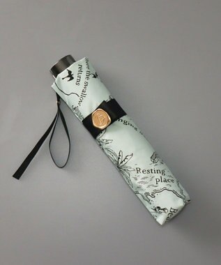 AURORA Beaurance （ビューランス） プリント晴雨兼用傘（折り畳み・ミニ傘） ミントグリーン