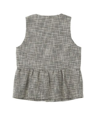 YECCA VECCA ツイードペプラムジレ Mix