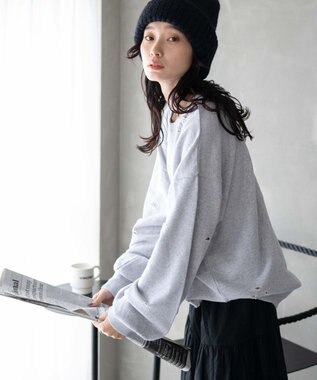 WEGO ダメージスウェット 柄1