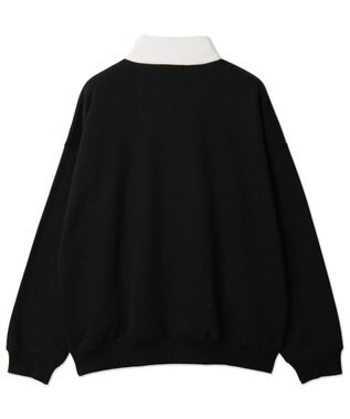 WEGO サークルロゴハーフジッププルオーバー ブラック