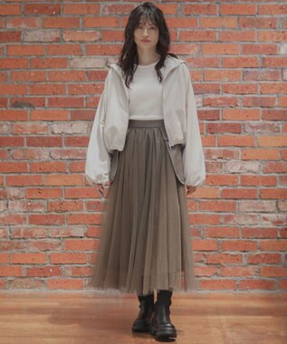 Green Parks ・ＥＬＥＮＣＡＲＥ　ＤＵＥ　ショートマウンテンパーカー Ivory