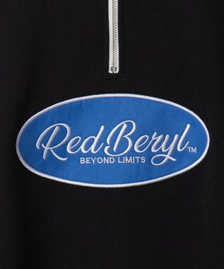 WEGO サークルロゴハーフジッププルオーバー ブラック