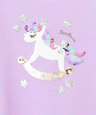 ANY KIDS ミラクルスパンコールトレーナー ラベンダー（ユニコーン）