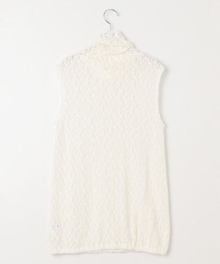 #Newans タートルネックレースブラウス ホワイト