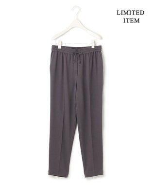 ICB 【WEB限定・洗える】BackSatinGeorgette ドロストパンツ グレー系