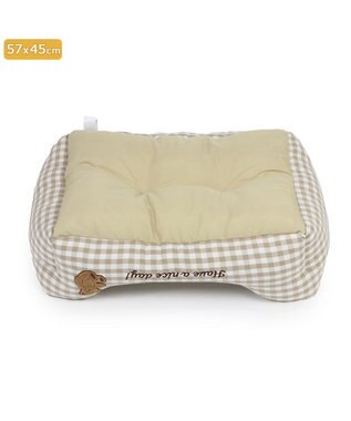 PET PARADISE ペットパラダイス  クール 四角カドラー 《くまチェック柄》 中型犬 くまチェック柄