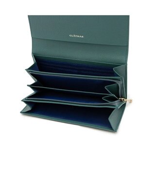 CLATHAS ソフィア かぶせ長財布 グリーン