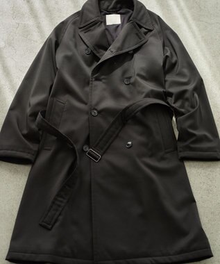 UNFILO MENS 【男女兼用】ウールライクトレンチコート ブラック