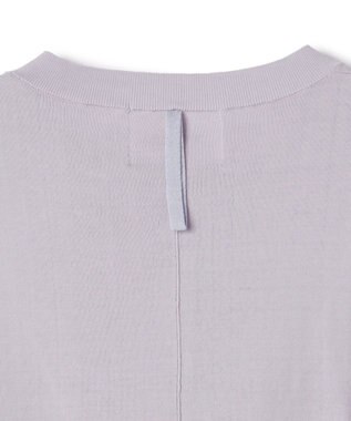 BEIGE， JULIE / コットンシルク クルーネックカーディガン Lilac