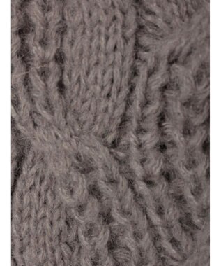 earth music&ecology ｍｉｘケーブルカーディガン Gray Beige