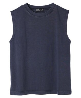 Green Parks ・Ｄｏｕｂｌｅ　Ｆｌａｇｓ　ピグメント加工ノースリＴＥＥ Navy