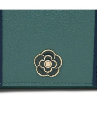 CLATHAS ソフィア かぶせ長財布 グリーン