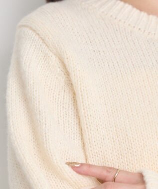 earth music&ecology 【セット2点】SET2点フラワースパンコールカーデ＋ビスチェ Ivory