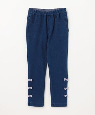 ANY KIDS カット デニム パンツ ネイビー