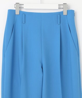 UNFILO 【VERY.3月号掲載/洗える/ストレッチ】ハイウエストカラーパンツ ブルー