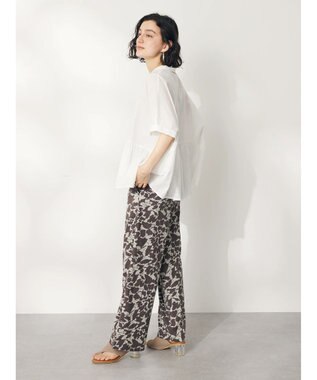 CRAFT STANDARD BOUTIQUE インド綿総柄イージーパンツ Brown