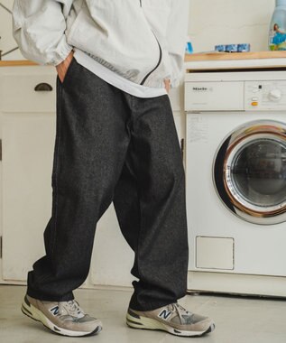 WEGO デニムイージーワイドパンツ ブラック