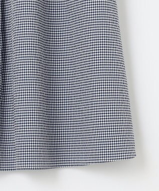 J.PRESS LADIES 【洗える】アセVis ギンガム スカート ネイビー系3