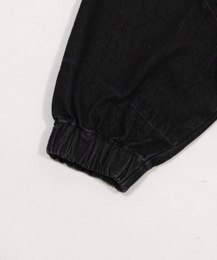 WEGO ファーフードスラッシュデニムブルゾン デニムブラックソノタ