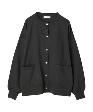 Green Parks ミニ裏毛オーバーサイズカーディガン Dark Gray