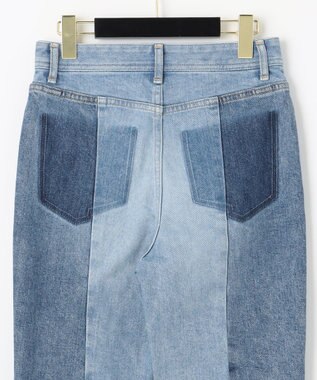GRACE CONTINENTAL カットオフスリムデニムパンツ サックス