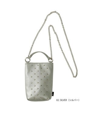 ROOTOTE 0662【直営店限定:ミニショルダー】ベビールー.クリスタル.ストーン-A 02：シルバー