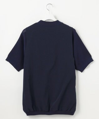 23区GOLF 【23Fondation/MEN】レイヤード風 コンビモックネック ネイビー系