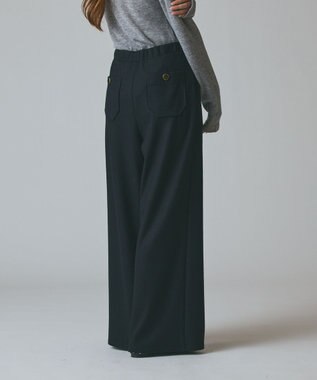 GRACE CONTINENTAL ウールジャージパンツ ブラック