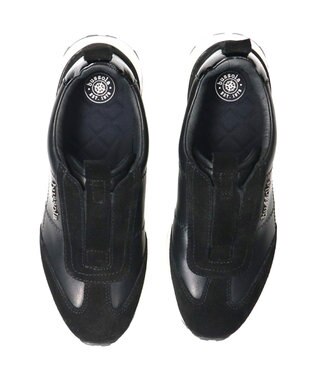 INTER-CHAUSSURES 【BUSSOLA】スリッポンスニーカー ブラックコンビ