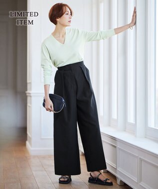 ICB 【WEB限定カラーあり】 シンセティックハイゲージ Vネックプルオーバー アイスグリーン系［WEB限定］