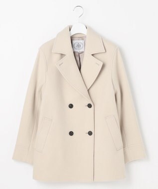 J.PRESS LADIES 【WEB限定カラーあり】Jackal ソフトメルトン Pコート ベージュ系
