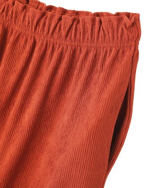 Green Parks ウェーブジャガードイージースカート Terracotta