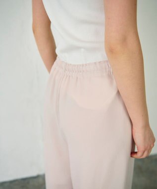 GRACE CONTINENTAL ラップレイヤードパンツ ベージュ