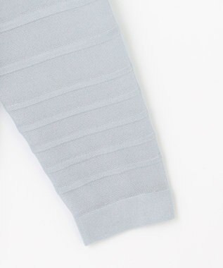 J.PRESS LADIES 【WEB限定・洗える】Vis/Peスパーク シアー ボーダー ニット サックス×サックス系