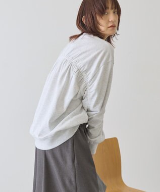 AMERICAN HOLIC バックギャザー裏毛スウェット Light Gray Mixture