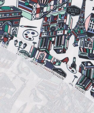 23区GOLF 【WOMEN】【吸水速乾/UVカット】パリマップ総柄ポロシャツ ホワイト系5