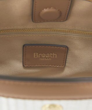 TOPKAPI 【Breath TOPKAPI】サングラスホルダー付き レザーコンビ カゴ ショルダーバッグ ホワイト